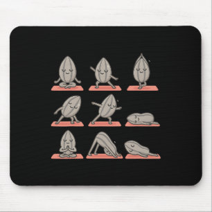 Zonnebloempit Doet Yoga Vegan Kawaii Zen  Muismat