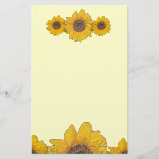 zonnebloempiton briefpapier (Voorkant)