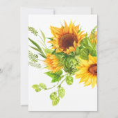 Zonnebloempitpartij Kaart (Achterkant)