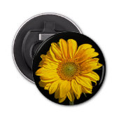 Zonnebloempitten Button Flesopener (Voorkant)