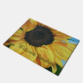 zonnebloempitten deurmat (Schuin)