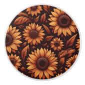 Zonnebloempitten Keramische Knop (Voorkant)