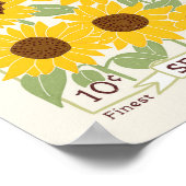 Zonnebloempitten Poster (Hoek)