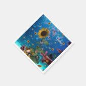 Zonnebloempitten Servet (Hoek)