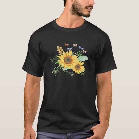 zonnebloempitten t-shirt (Voorkant)