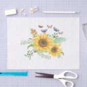 zonnebloempitten tissuepapier (Craft)