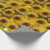 Zonnebloempitten, van matte cadeaupapier (Hoek)