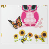 Zonnebloempitten van meel van beemsteen cadeaupapier (Vlak)