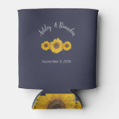 zonnebloempitten voor bruiloften nr . 3 blikjeskoeler (Voorkant)