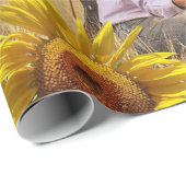 Zonnebloempittenpapier Cadeaupapier (Rol Hoek)