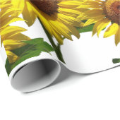 Zonnebloempittenpapier Cadeaupapier (Rol Hoek)