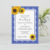  zonnebloempje kaart (Staand voorkant)