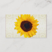 zonnebloempjes met visitekaartjes (Achterkant)