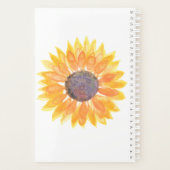 Zonnebloemplank voor persoonlijke Waterverf Planner (Achterkant)