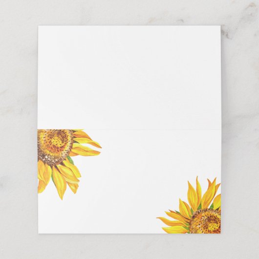 Zonnebloemplankjes (Buitenkant ongevouwen)