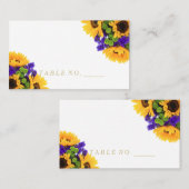 Zonnebloemplankjes Plaatskaartje (Voorkant / Achterkant)