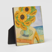 Zonnebloemplaque Fotoplaat (Voorkant)