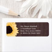 Zonnebloempracht | Retouradres Etiket (Insitu)