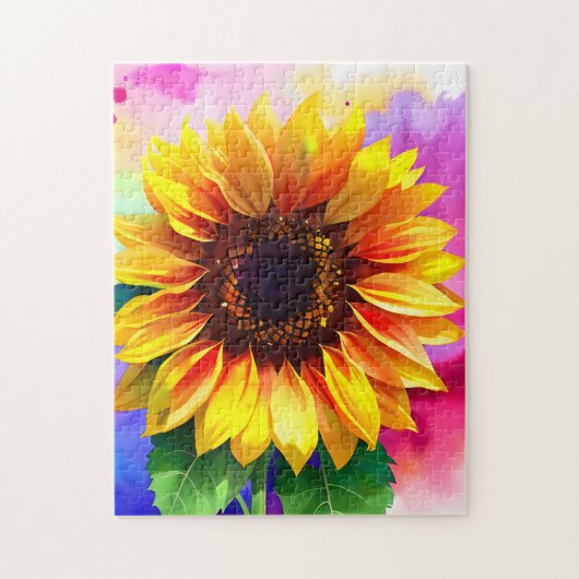 Zonnebloempuzzel - Levendige Blooms of Joy Legpuzzel (Verticaal)