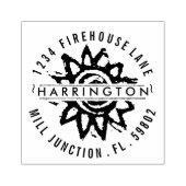 Zonnebloemretour Stempel (Afrduk)