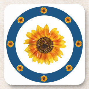Zonnebloemring Bier Onderzetter