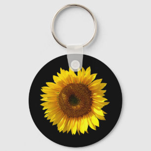 Zonnebloemsleutelring Sleutelhanger