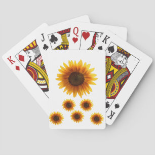 Zonnebloemspeelkaart Dek Pokerkaarten