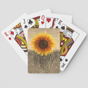 Zonnebloemspeelkaart Dek Pokerkaarten