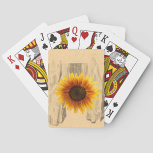Zonnebloemspeelkaart Dek Pokerkaarten