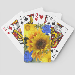 Zonnebloemspeelkaart Dek Pokerkaarten