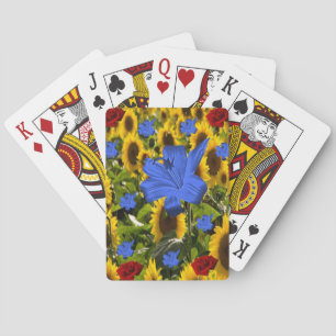 Zonnebloemspeelkaart Dek Pokerkaarten