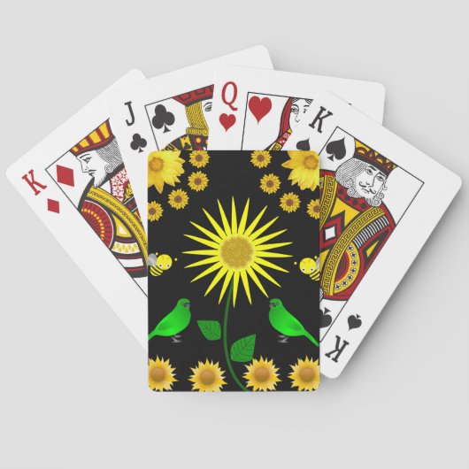 Zonnebloemspeelkaart Dek Pokerkaarten (Achterkant)