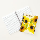 zonnebloemspiraal notitieboek (Binnen)