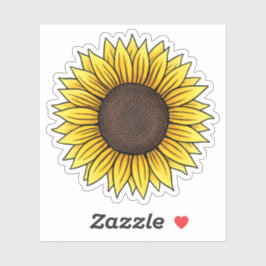 Zonnebloemsticker Sticker