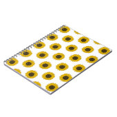 Zonnebloemtekening Notitieboek (Linkerzijde)