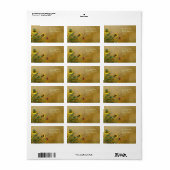 Zonnebloemtuin 2 etiket (Full Sheet)