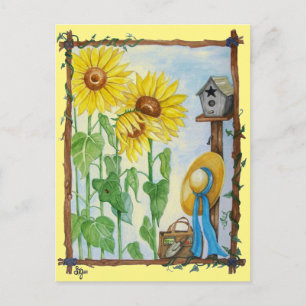 Zonnebloemtuin Briefkaart