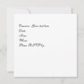 Zonnebloemuitnodiging Kaart (Achterkant)