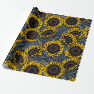 Zonnebloemveld 2 cadeaupapier