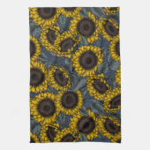 Zonnebloemveld 2 theedoek (Verticaal)