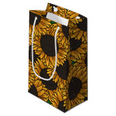 Zonnebloemveld Cadeautas (Voorkant Gekanteld)
