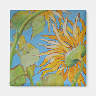 "Zonnebloemveld" door Bruce Tunis Magneet