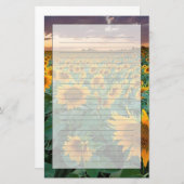 Zonnebloemveld in Longmont, Colorado Briefpapier (Voorkant / Achterkant)