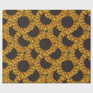 Zonnebloemveld Inpakpapier