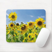 Zonnebloemveld Muismat (Met muis)