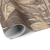 Zonnebloemveld Sepia Tone-ontkoppeling Cadeaupapier (Rol Hoek)