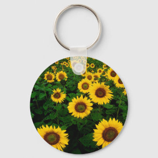 Zonnebloemveld Sleutelhanger
