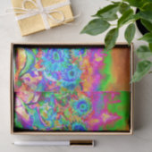 Zonnebloemvelden _ blauw tissuepapier (Geschenk)