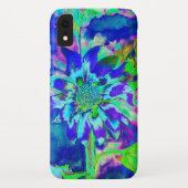 Zonnebloemvelden - blauwgroen zonnebloemen Case-Mate iPhone case (Achterkant)