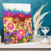 Zonnebloemvelden Fotoplaat (Zijkant)